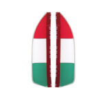 ابرویی آینه بغل طرح پرچم ایتالیا کد 0110 مجموعه 2 عددی