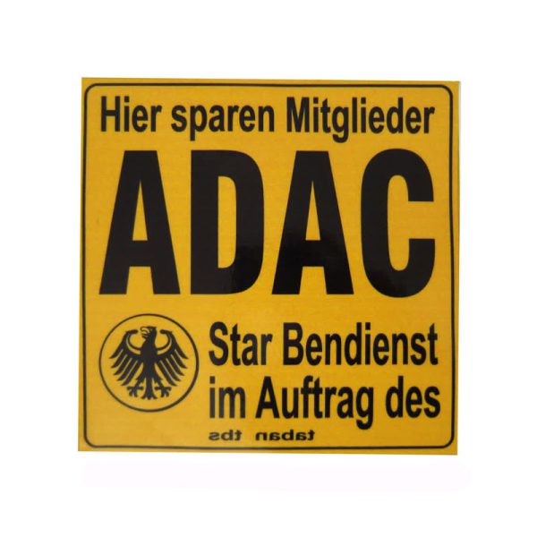 برچسب طرح ADAC زرد